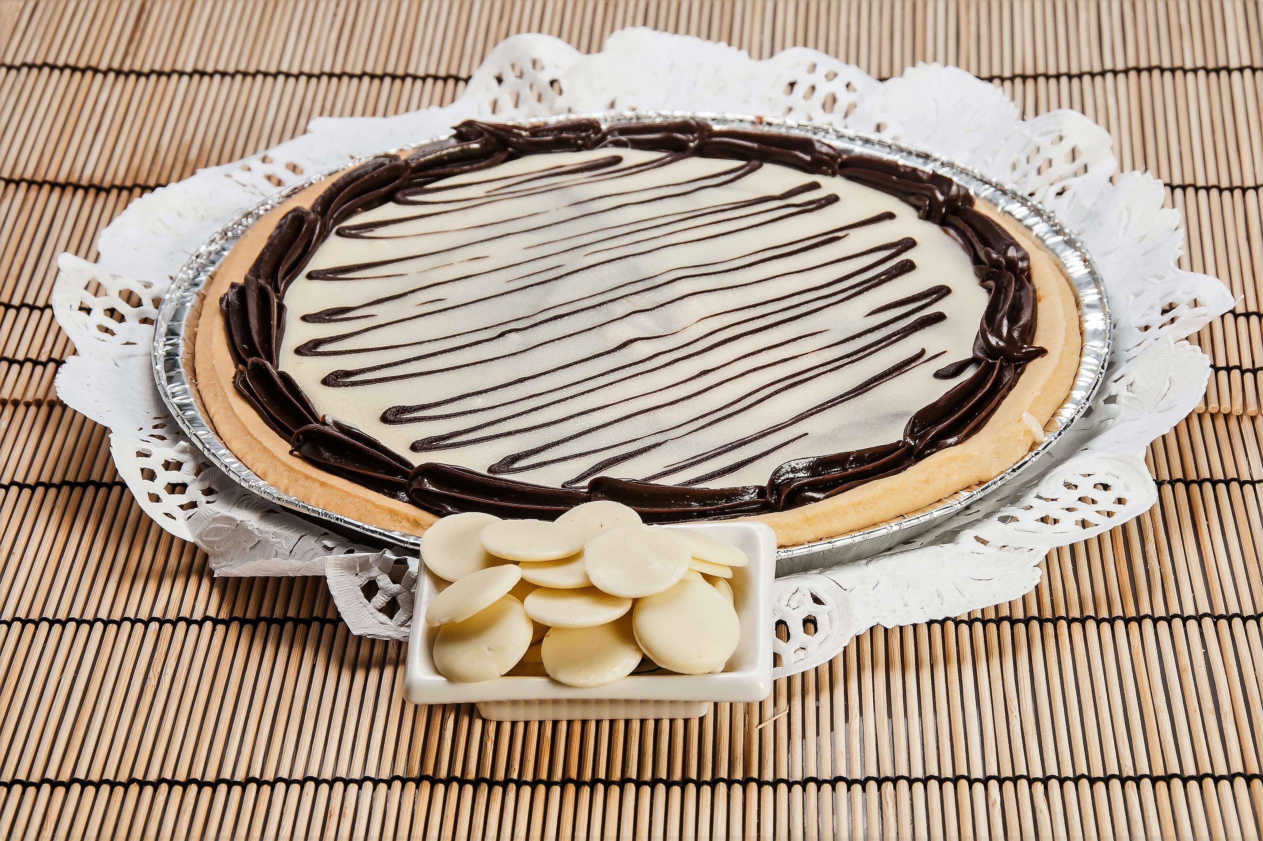 Tarta de habanet de chocolate blanco