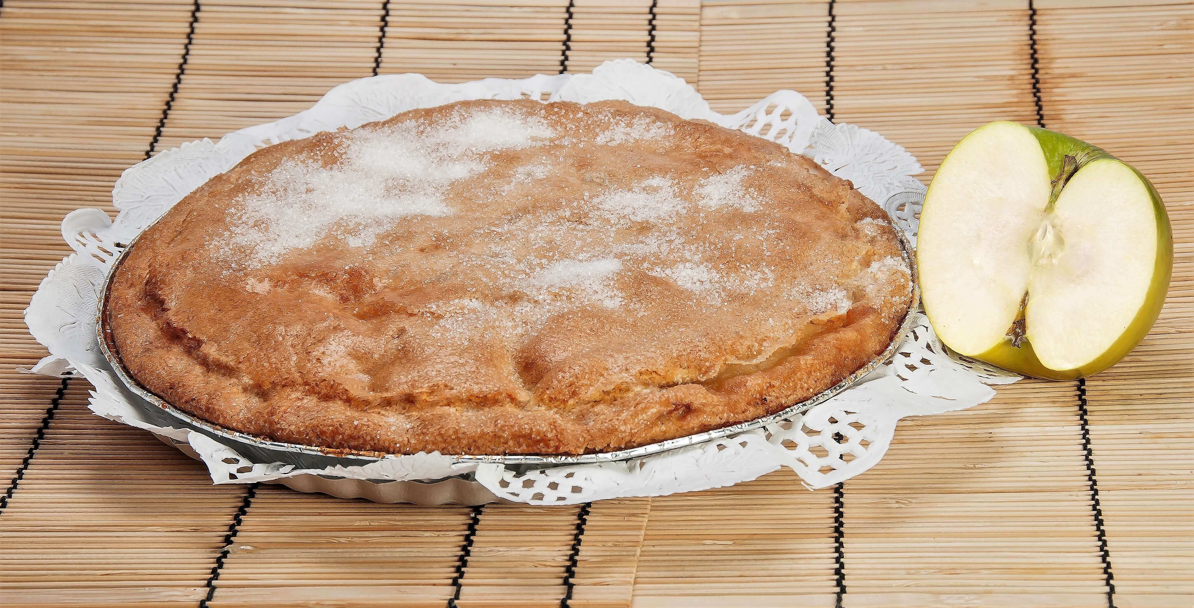 tarta rellena de manzana